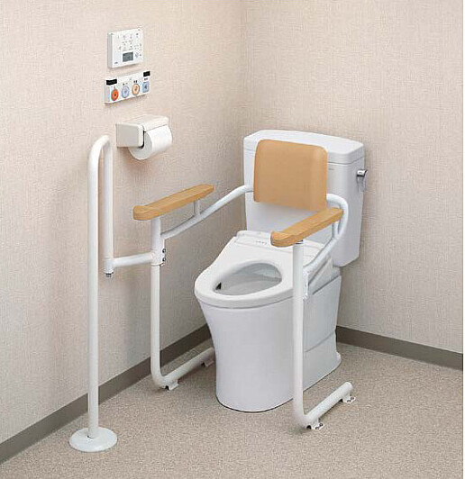 TOTOトイレ用手すり：広島市｜浴室（お風呂場）転倒防止は手すり取り付け設置