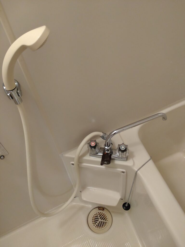 蛇口の取替・ブリジストン プッシュマスター給水、給湯配管